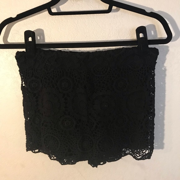 Nightcap Pants - Nightcap Lace Black Shorts